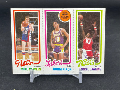 1980 TOPPS - D. DAWKINS / N. NIXON / M. NEWLIN - #180/134/158