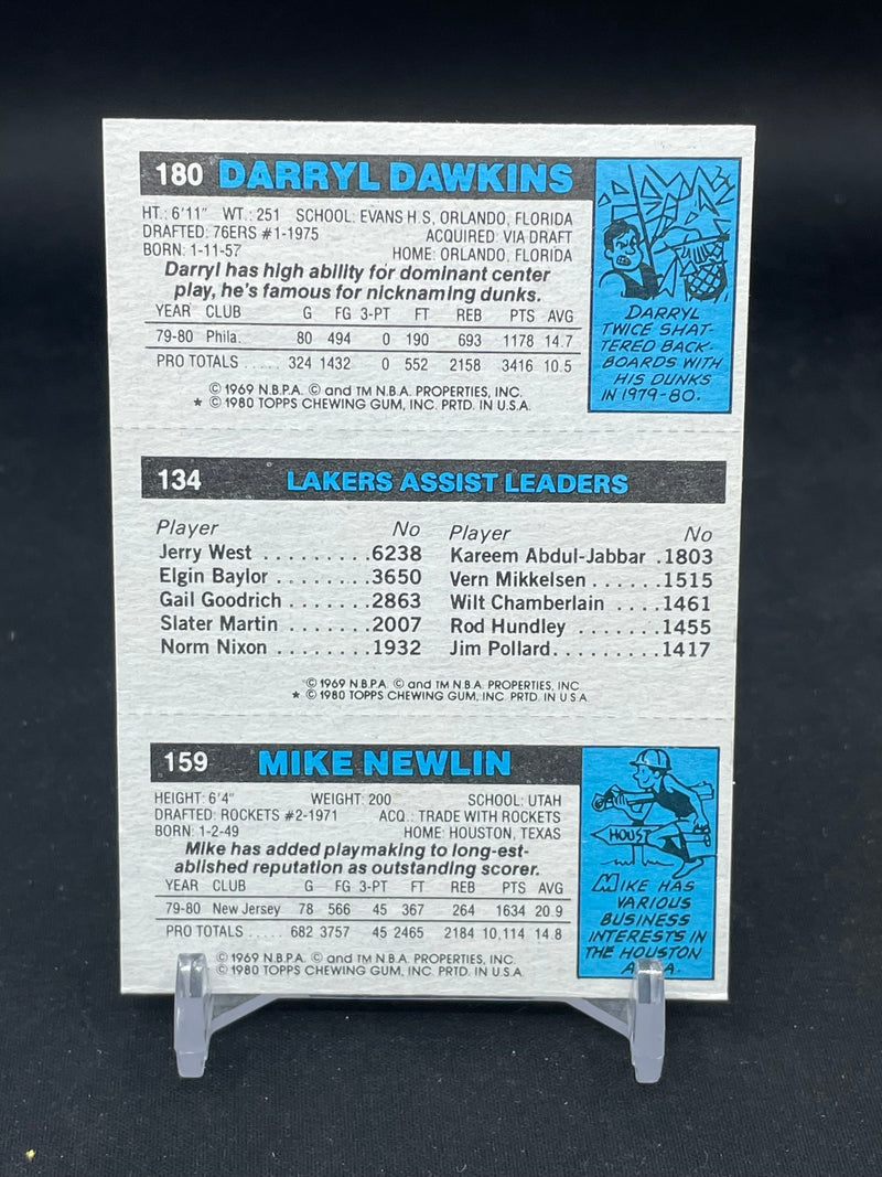 1980 TOPPS - D. DAWKINS / N. NIXON / M. NEWLIN -