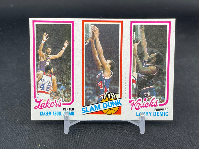1980 TOPPS - L. DEMIC / J. SHUMATE / K. ABDUL-JABBAR -