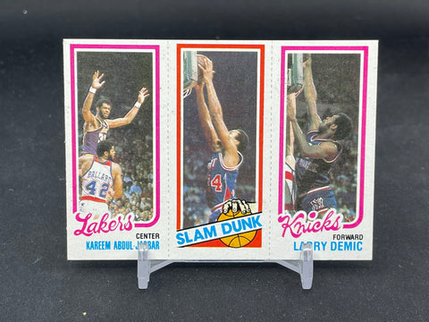 1980 TOPPS - L. DEMIC / J. SHUMATE / K. ABDUL-JABBAR - #167/253/135