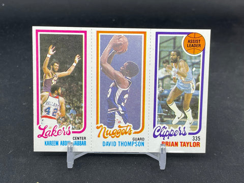 1980 TOPPS - B. TAYLOR / D. THOMPSON / K. ABDUL-JABBAR - #216/79/135