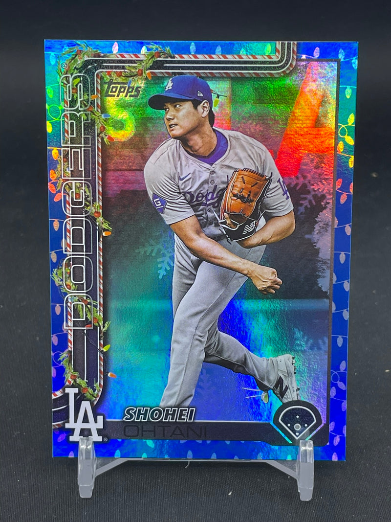 2025 TOPPS HOLIDAY - BLUE HOLIDAY LIGHTS - S. OHTANI -