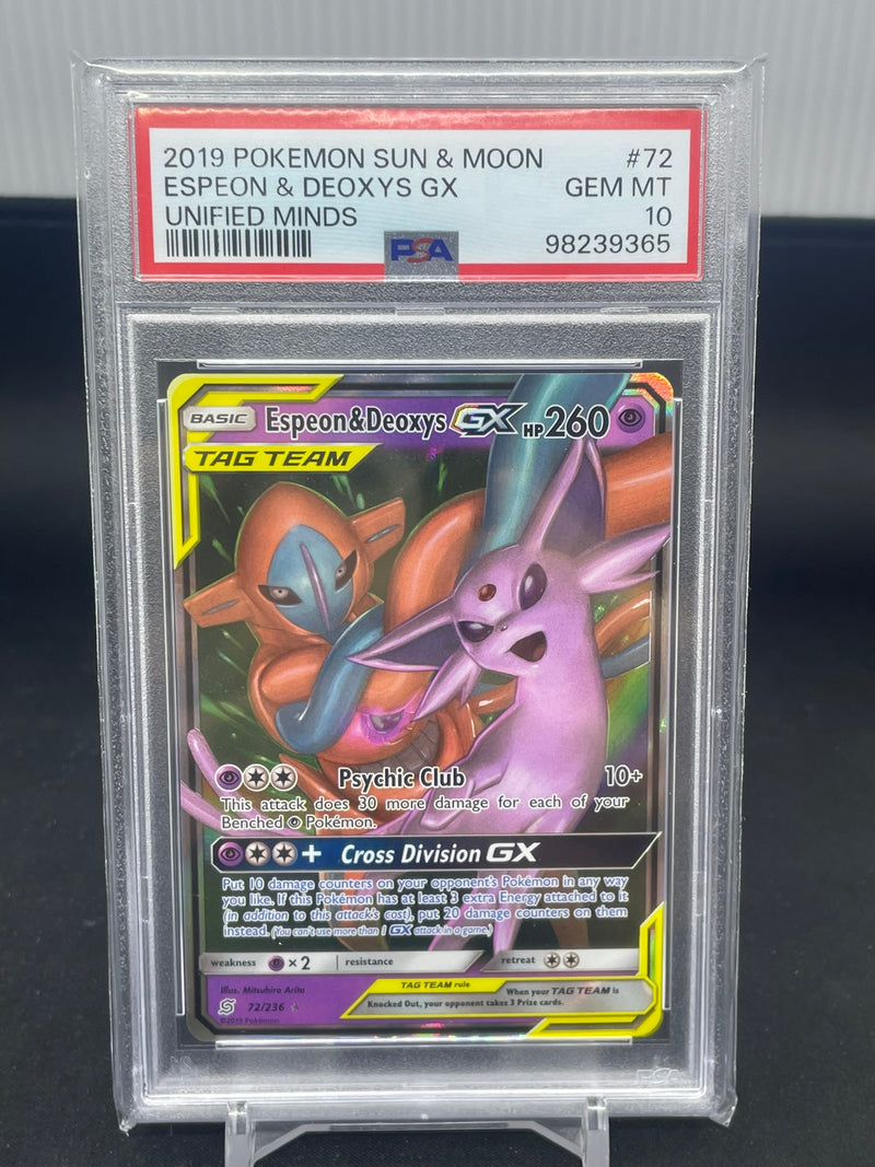 POKEMON - UNIFIED MINDS - ESPEON & DEOXYS GX -
