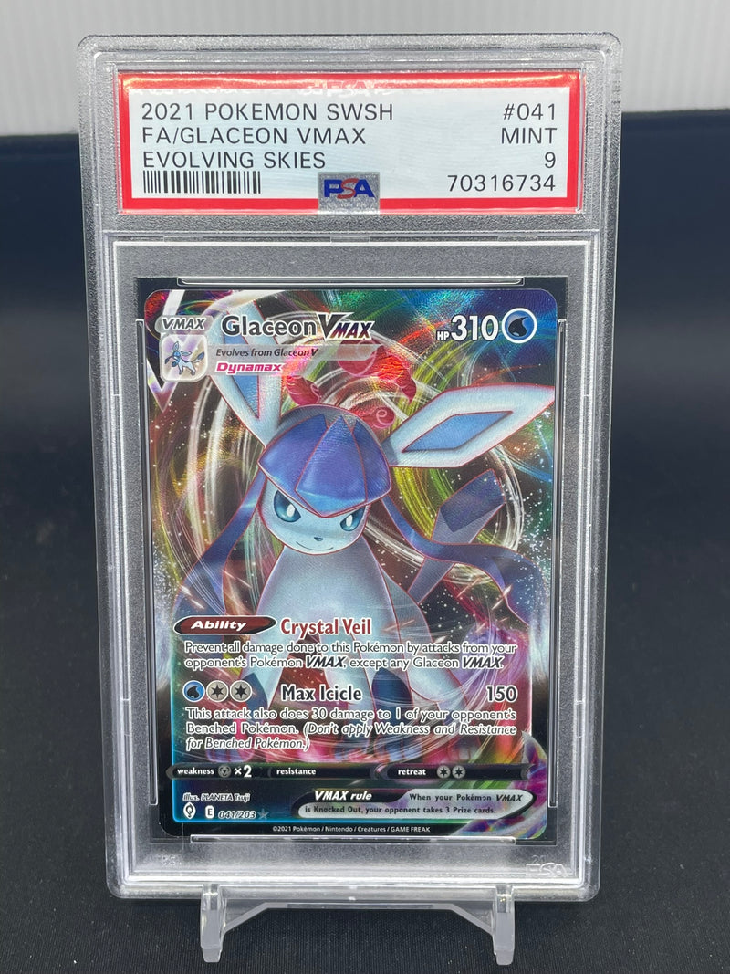 POKEMON - EVOLVING SKIES - GLACEON VMAX - FULL ART -