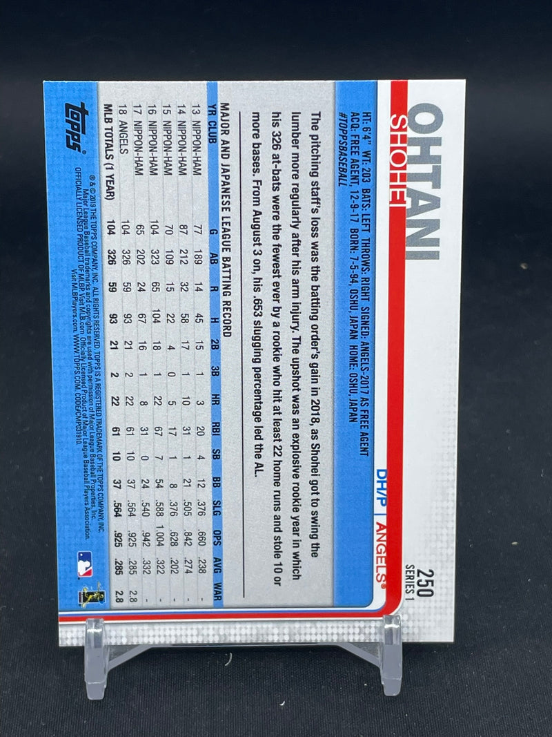 2019 TOPPS SERIES ONE - S. OHTANI -