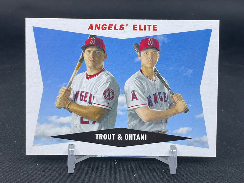 2020 TOPPS ARCHIES - 1960 COMBO CARDS - M. TROUT / S. OHTANI -