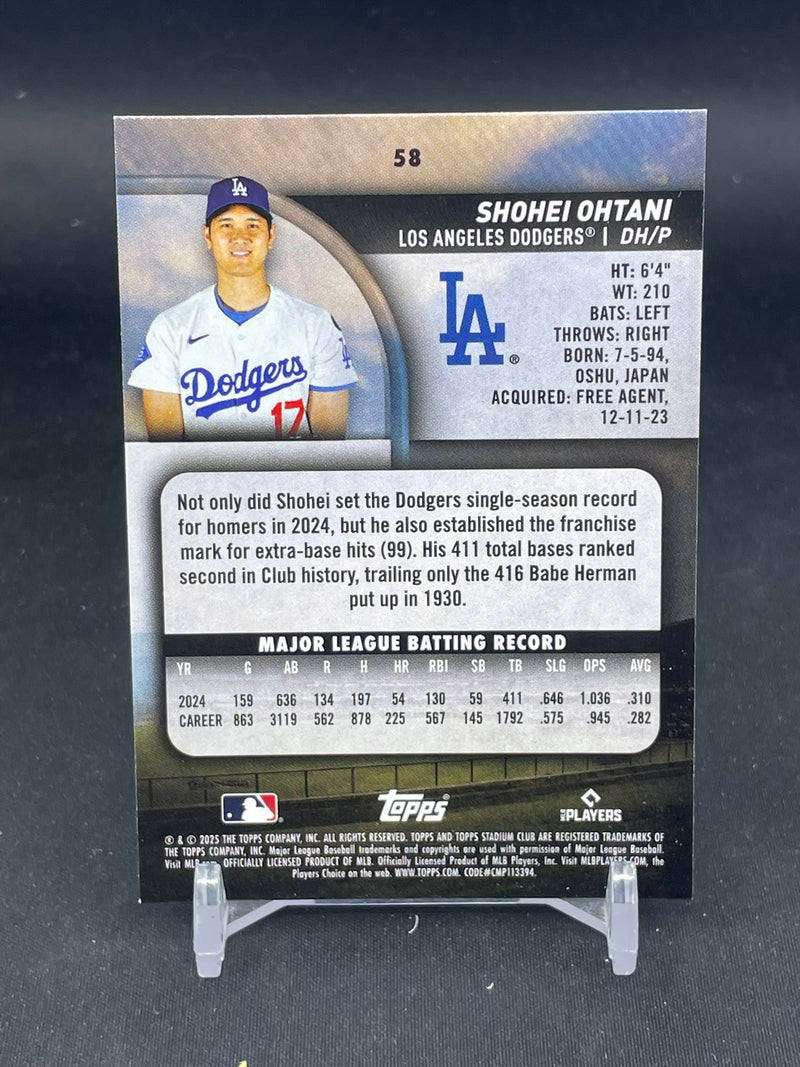 2025 TOPPS STADIUM CLUB - S. OHTANI -