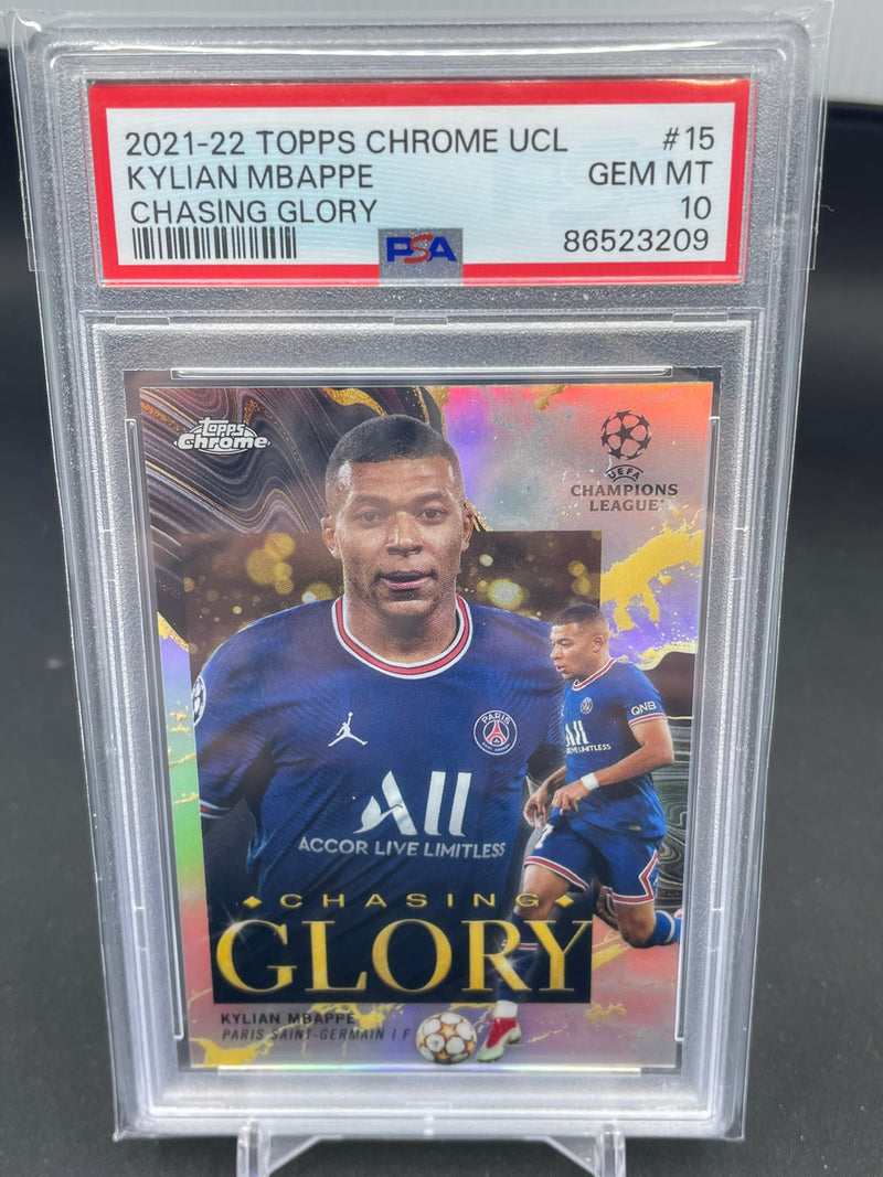 2021 TOPPS CHROME UCL - CHASING GLORY - K. MBAPPE -