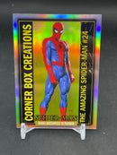 2024 UPPER DECK MARVEL MASTERPIECES '92 PLATINUM - RAINBOW CORNER BOX CREATIONS - SPIDER-MAN -