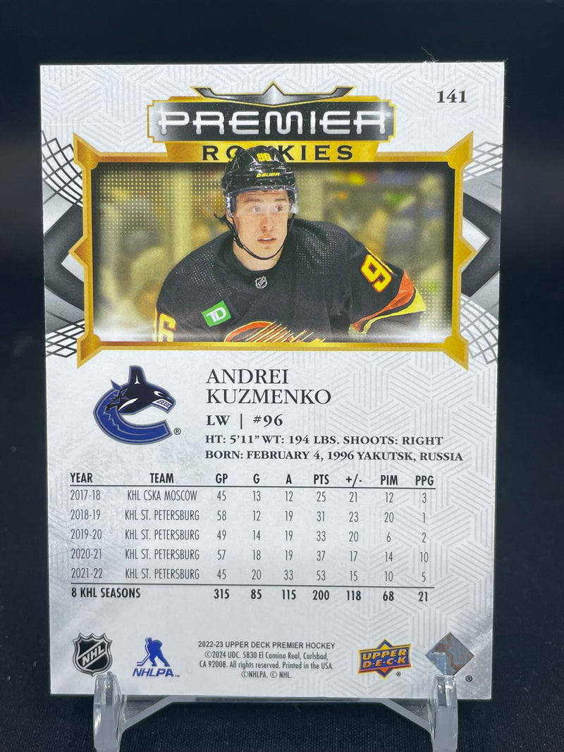 2022 UPPER DECK PREMIER - PREMIER ROOKIES - A. KUZMENKO - #141 - #'D/399 - RC