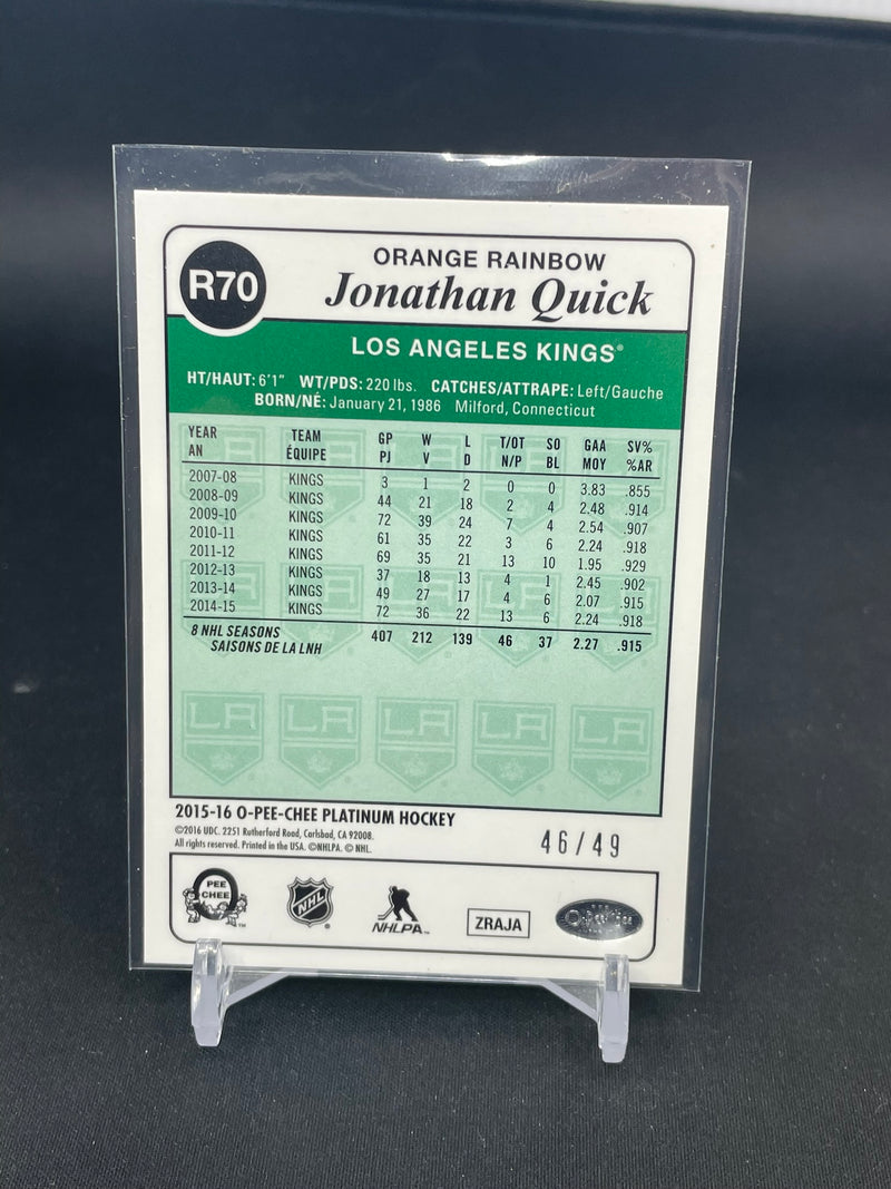2015 UPPER DECK O-PEE-CHEE PLATINUM - RETRO - ORANGE RAINBOW -