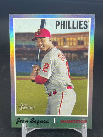 2019 TOPPS HERITAGE - CHROME SP - J. SEQURA - #450