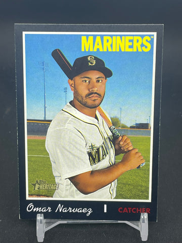 2019 TOPPS HERITAGE - BLACK BORDER - O. NARVAEZ - #607