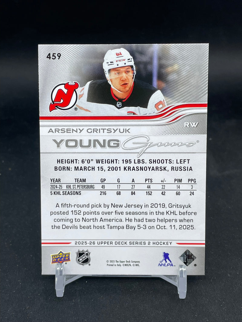 2025 UPPER DECK SERIES TWO - YOUNG GUNS - A. GRITSYUK -