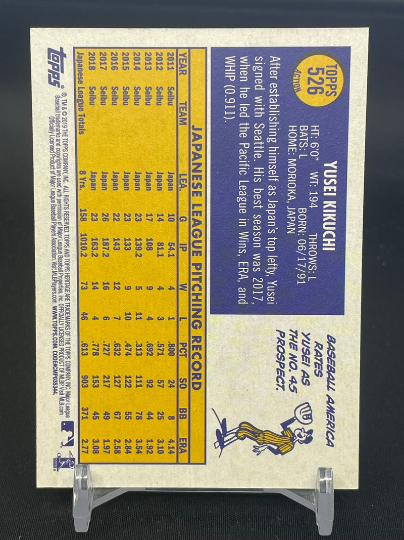 2019 TOPPS HERITAGE - ACTION - Y. KIKUCHI -