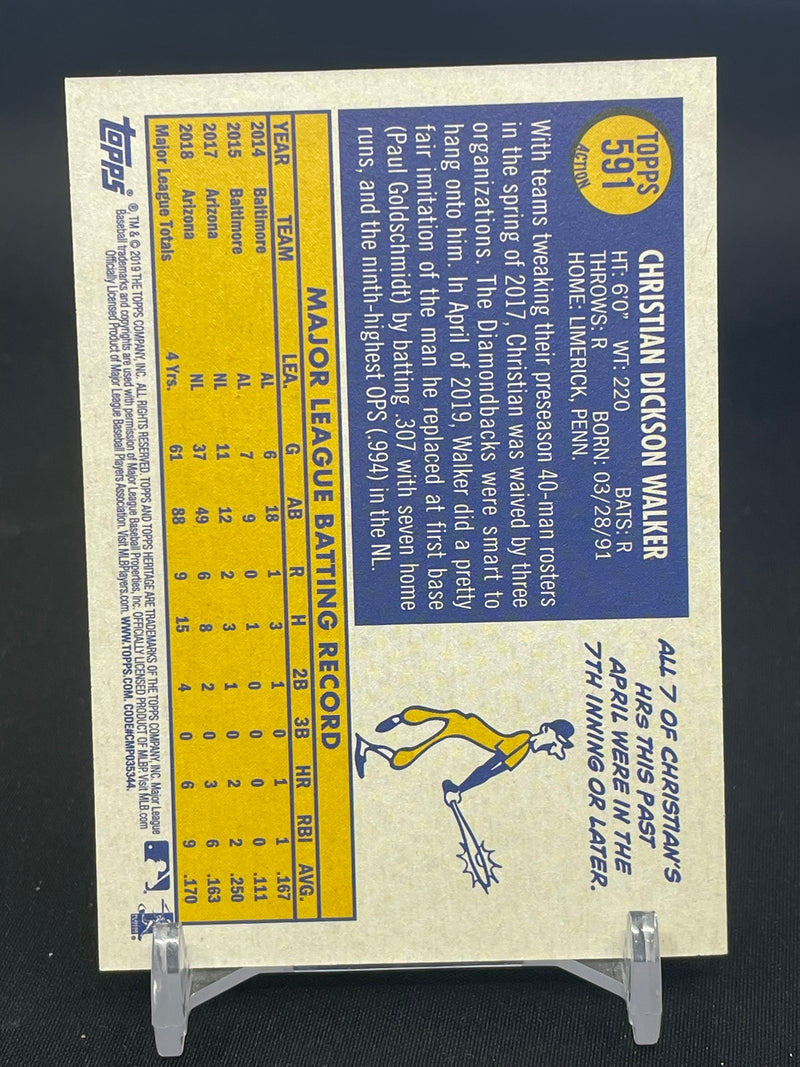 2019 TOPPS HERITAGE - ACTION - C. WALKER -