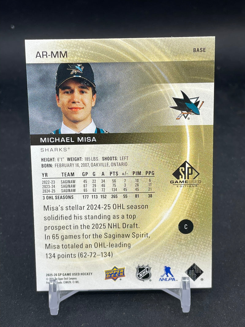 2025 UPPER DECK SP GAME USED - AUTHENTIC ROOKIES - M. MISA -