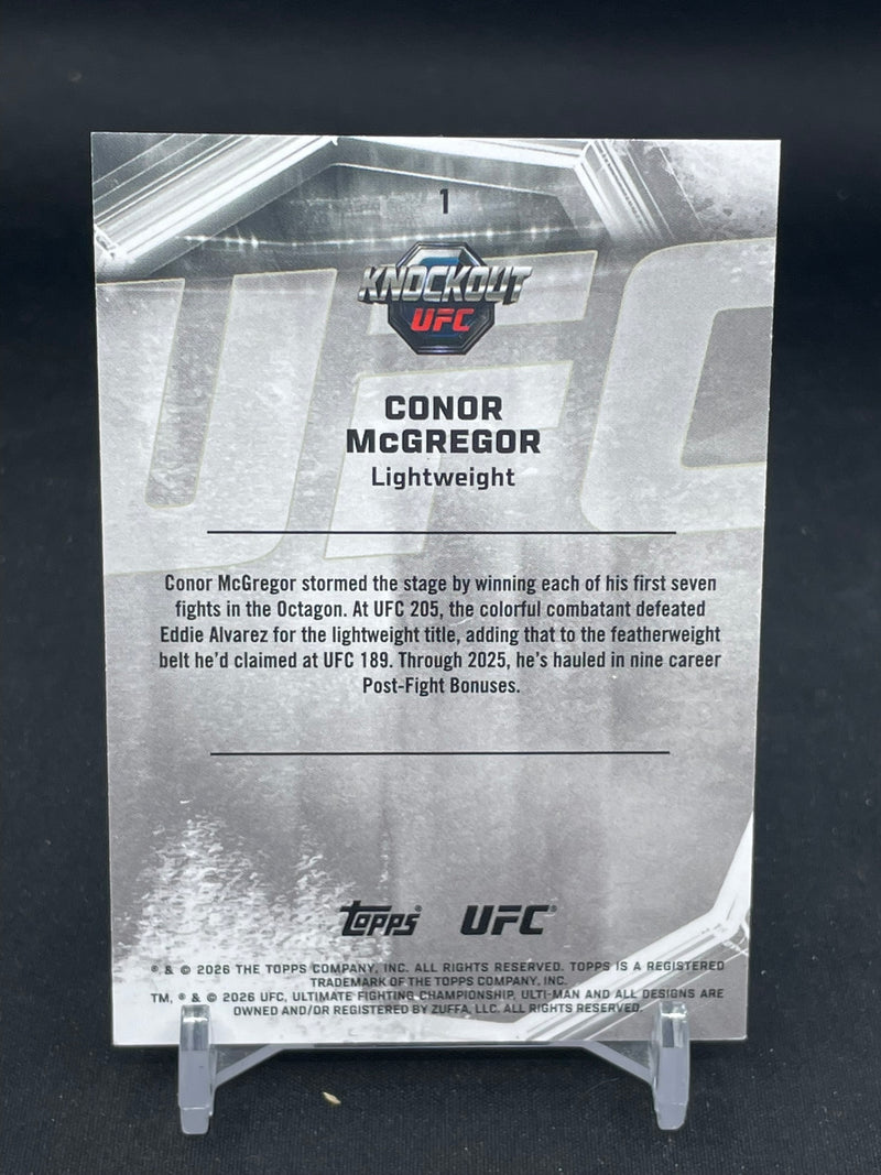 2026 TOPPS KNOCKOUT UFC - ORANGE - C. MCGREGOR - #1 - #'D/88