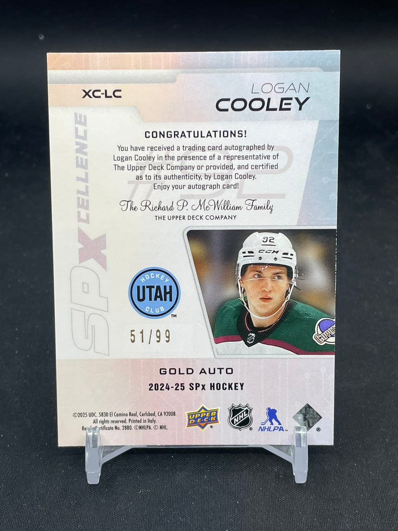 2024 UPPER DECK SPX - GOLD AUTO - SPXCELLENCE - L. COOLEY - #XC-LC - #'D/99 - AUTOGRAPH