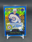 2015 UPPER DECK O-PEE-CHEE PLATINUM - BLUE RAINBOW - RETRO - N. EHLERS - R80 - AUTOGRAPH - RC