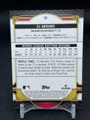 2022 TOPPS TRIPLE THREADS - PURPLE - C. ABRAMS - #95 - #'D/299 - RC