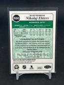 2015 UPPER DECK O-PEE-CHEE PLATINUM - BLUE RAINBOW - RETRO - N. EHLERS - R80 - AUTOGRAPH - RC