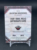 2026 TOPPS KNOCKOUT - TIER 1 - V. SHEVCHENKO - #TOA-VS - #'D/299 - DUAL RELIC - AUTOGRAPH