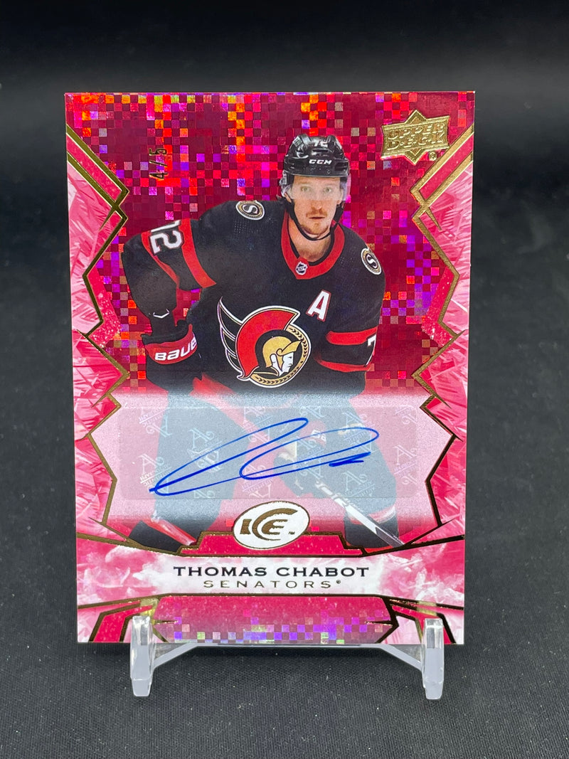 2022 UPPER DECK ICE - RED - T. CHABOT - #53 - #'D/5 - AUTOGRAPH