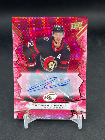 2022 UPPER DECK ICE - RED - T. CHABOT - #53 - #'D/5 - AUTOGRAPH