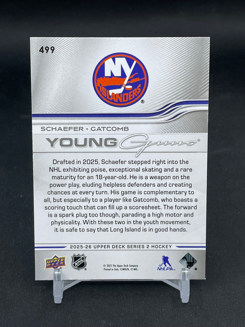 2025 UPPER DECK SERIES TWO - YOUNG GUNS TEAMMATES - M. SCHAEFER / M. GATCOMB -