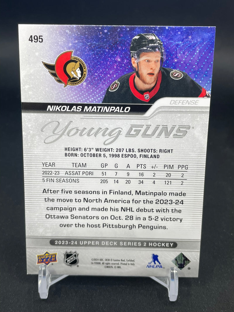 2023 UPPER DECK SERIES TWO - YOUNG GUNS - N. MATINPALO -