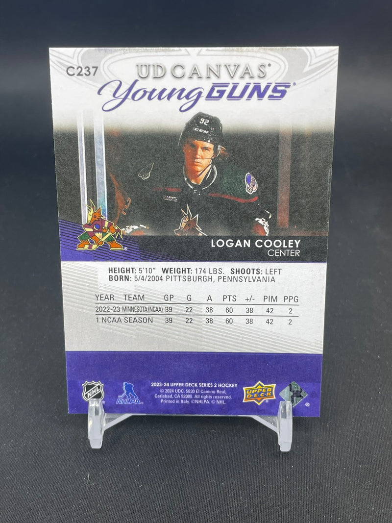 2023 UPPER DECK SERIES TWO - UD CANVAS - YOUNG GUNS - L. COOLEY -