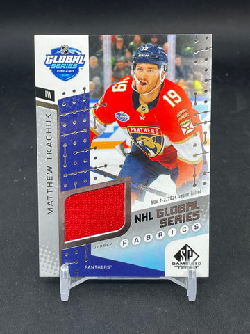 2025 UPPER DECK SP GAME USED - NHL GLOBAL SERIES FABRICS - M. TKACHUK - #GSF2-10 - RELIC