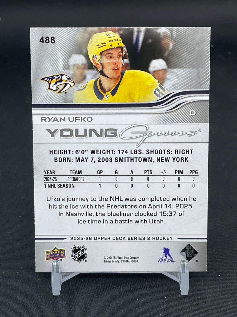 2025 UPPER DECK SERIES TWO - YOUNG GUNS - R. UFKO -