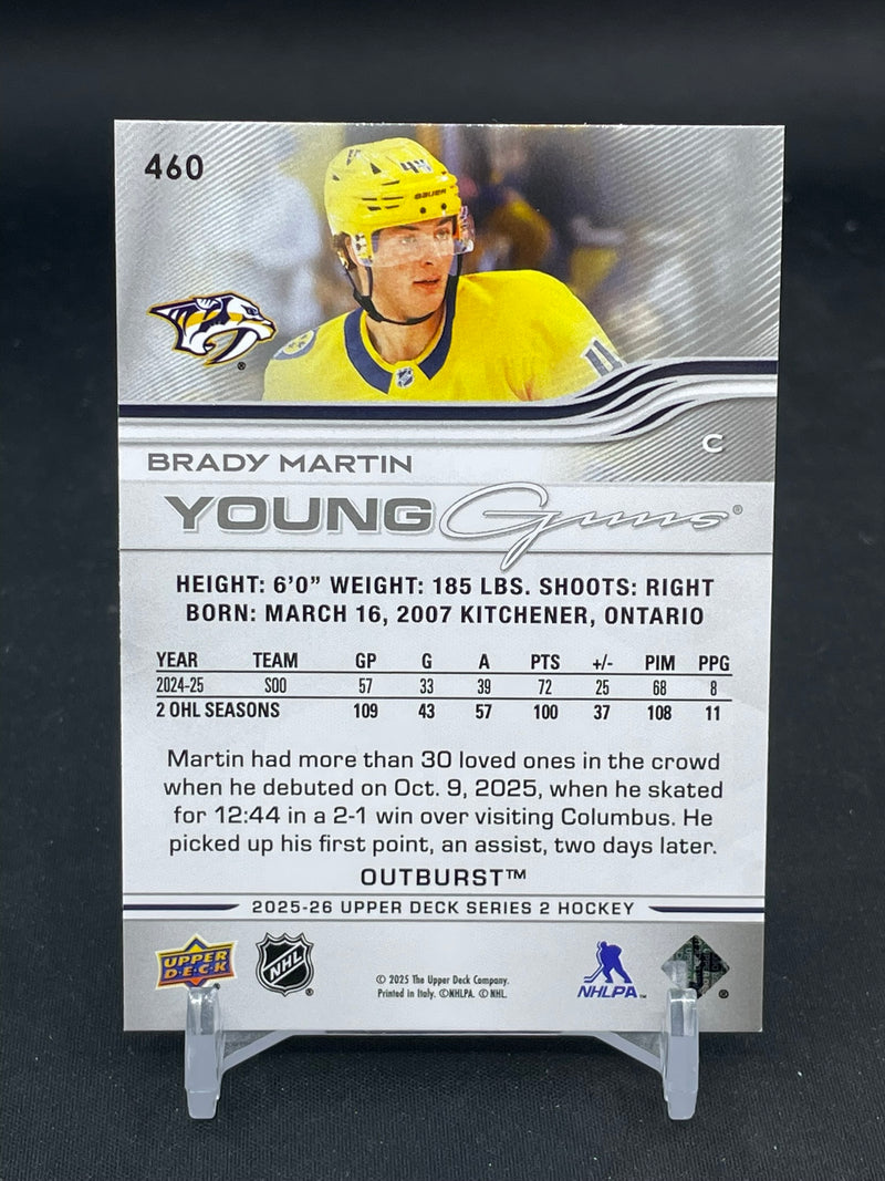 2025 UPPER DECK SERIES TWO - OUTBURST - YOUNG GUNS - B. MARTIN -