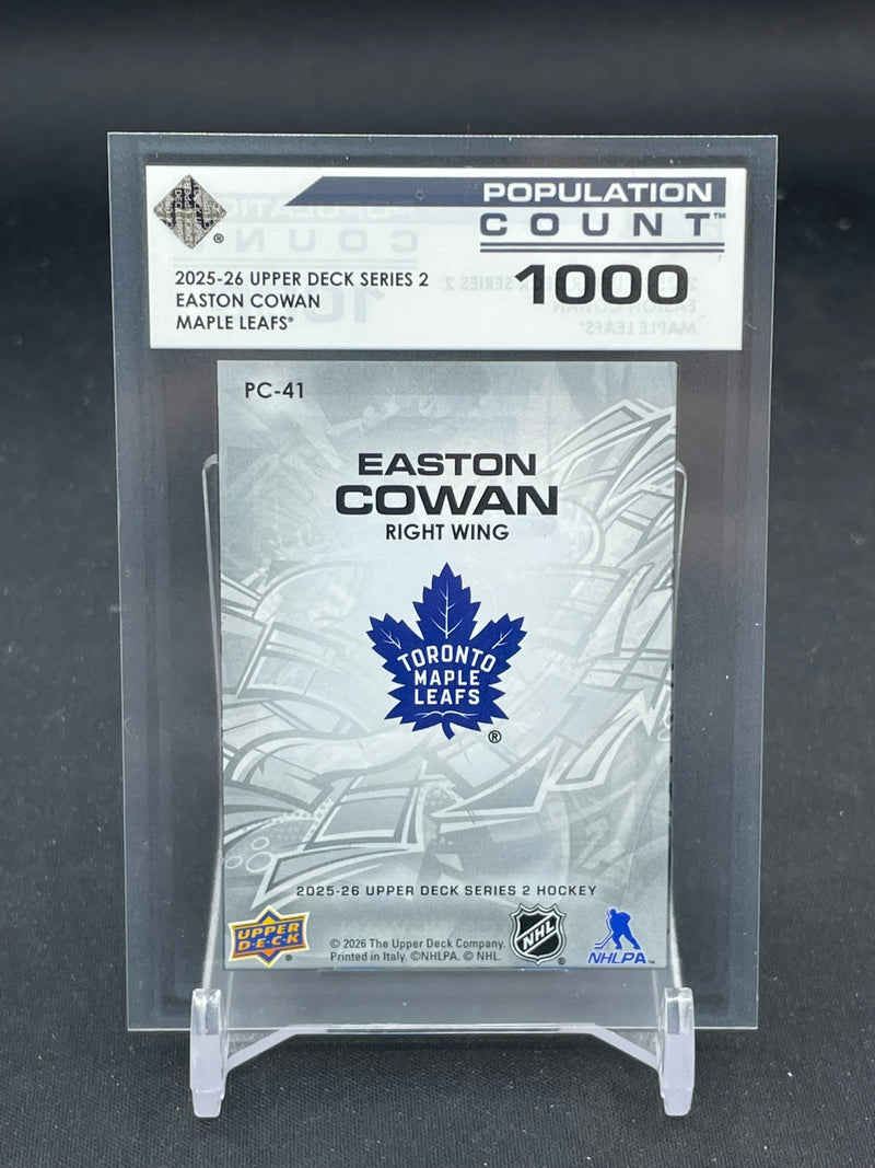 2025 UPPER DECK SERIES TWO - POPULATION COUNT 1000 - E. COWAN - #PC-41 - #'D/1000
