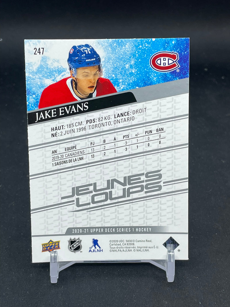 2020 UPPER DECK SERIES ONE - FRENCH VARIANT - YOUNG GUNS - J. EVANS -