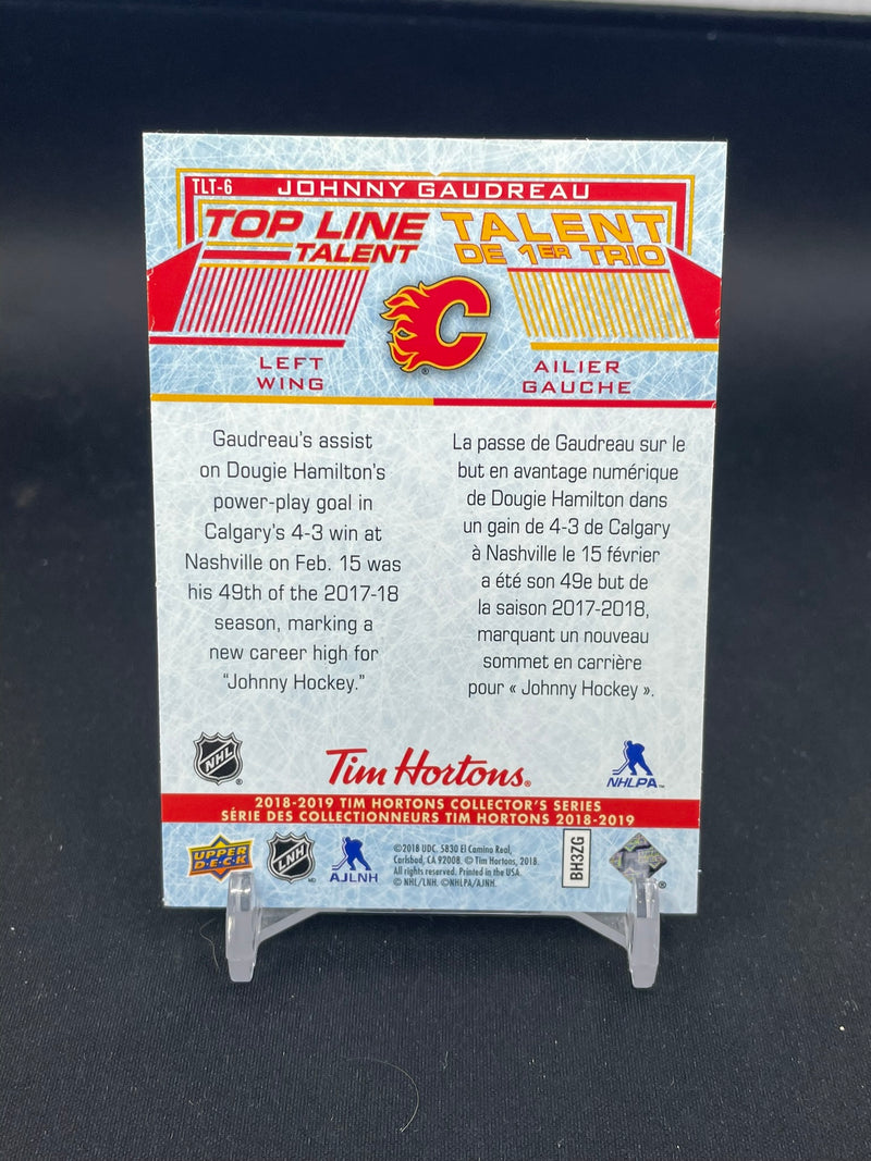 2018 UPPER DECK TIM HORTONS - TOP LINE TALENT - J. GAUDREAU -