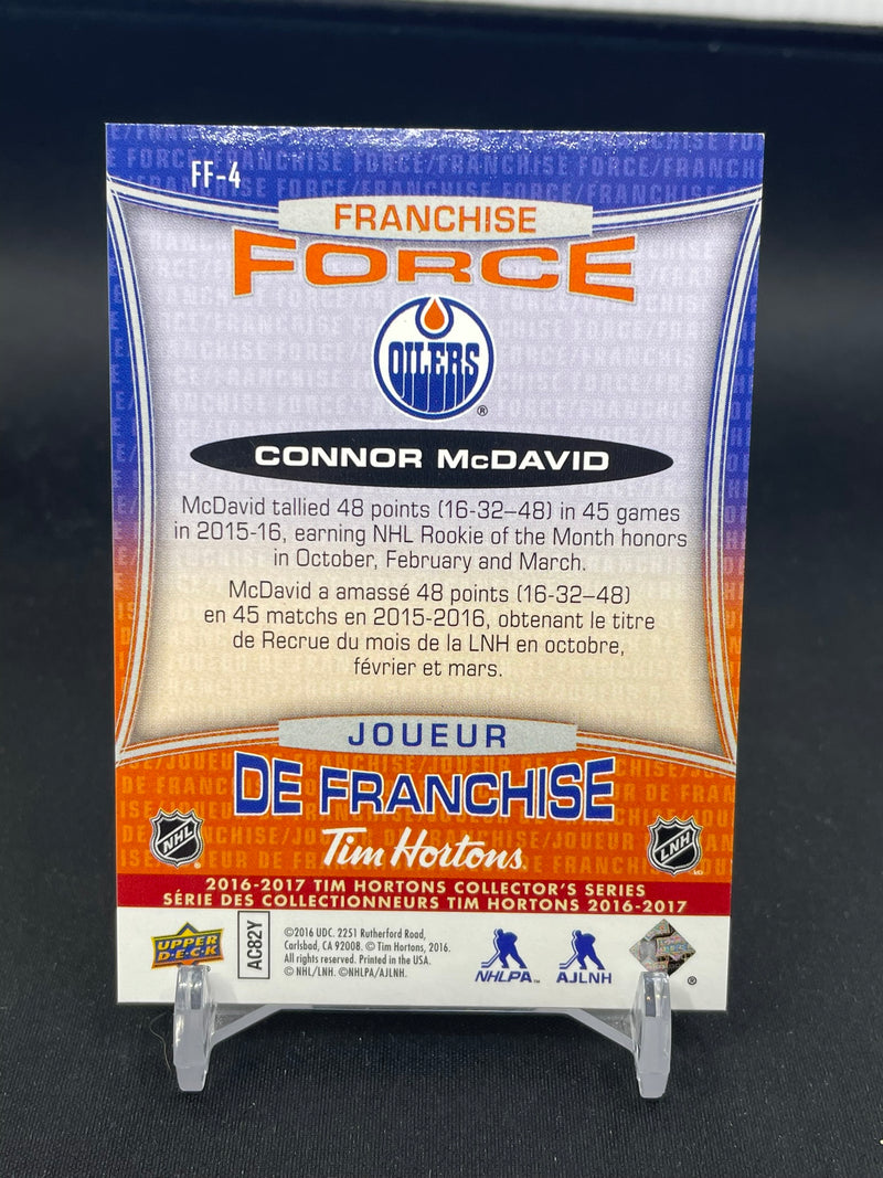 2016 UPPER DECK TIM HORTONS - FRANCHISE FORCE - C. MCDAVID -