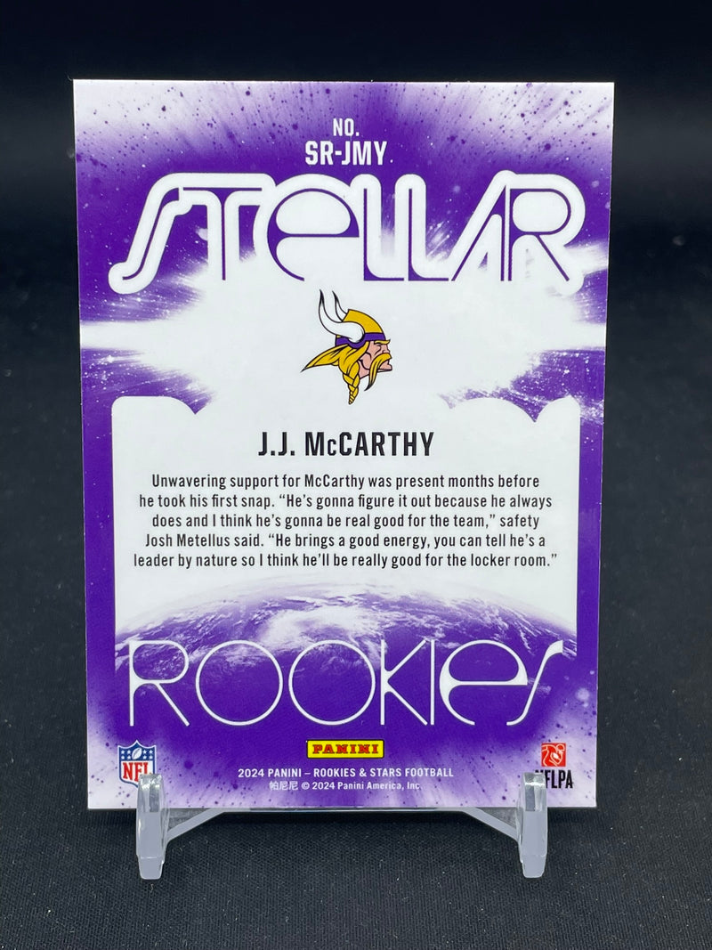 2024 PANINI ROOKIES & STARS - RED PLAID - STELLAR ROOKIES - J. MCCARTHY -