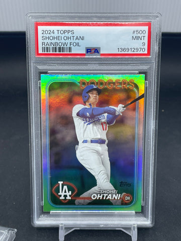 2024 TOPPS SERIES TWO - RAINBOW FOIL - S. OHTANI - #500 - PSA 9