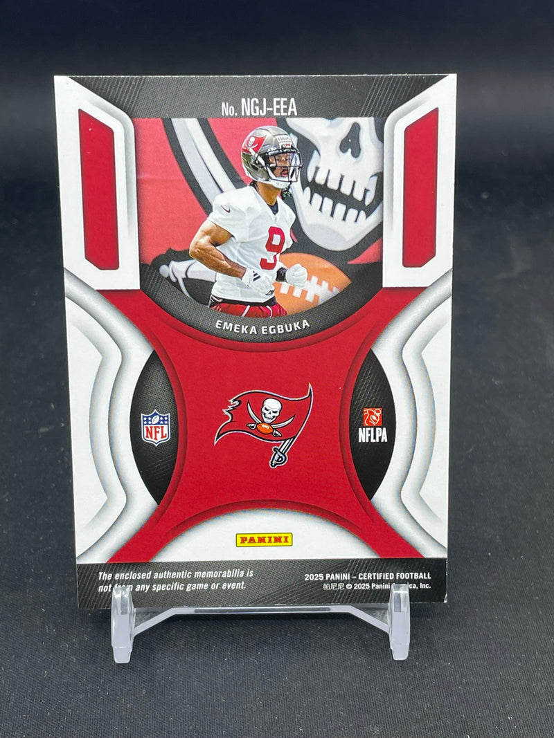 2025 PANINI CERTIFIED - ORANGE - NEW GENERATION - E. EGBUKA - #NGJ-EEA - #'D/249 - RELIC - RC