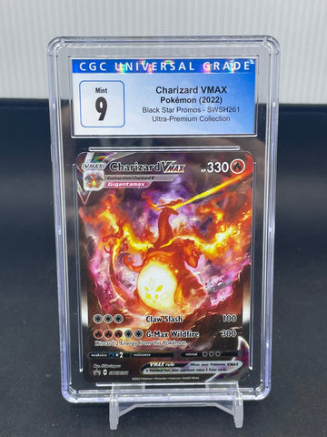 POKEMON - PROMO - CHARIZARD VMAX - FULL ART - #SWSH261 - CGC 9