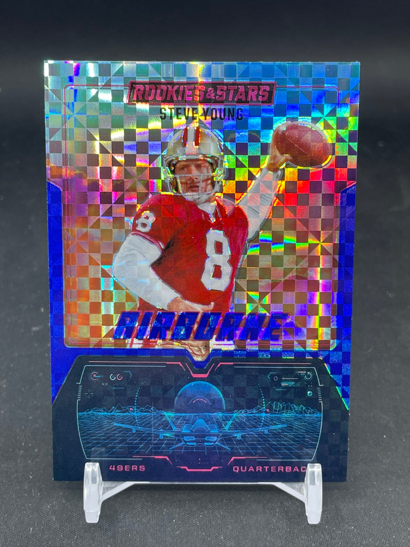 2025 PANINI ROOKIES & STARS - BLUE PLAID - AIRBORNE - S. YOUNG -