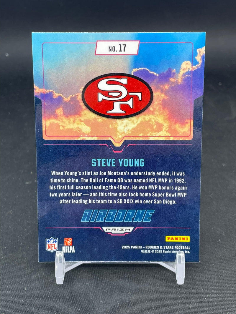 2025 PANINI ROOKIES & STARS - BLUE PLAID - AIRBORNE - S. YOUNG -