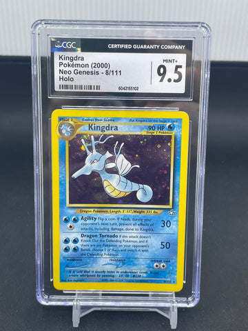 POKEMON - NEO GENESIS - KINGDRA - HOLO - #8 - CGC 9.5