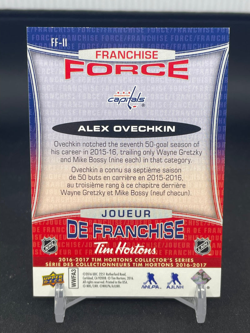 2016 UPPER DECK TIM HORTONS - FRANCHISE FORCE - A. OVECHKIN -