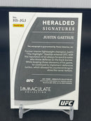 2021 PANINI IMMACULATE COLLECITON - HERALDED SIGNATURES - J. GAETHJE - #HS-JGJ - #'D/10 - AUTOGRAPH