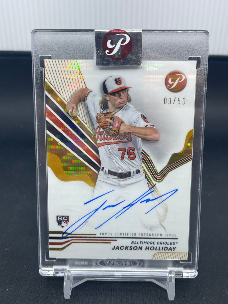 2024 TOPPS PRISTINE - GOLD - J. HOLLIDAY - #PA-JH - #'D/50 - AUTOGRAPH - RC