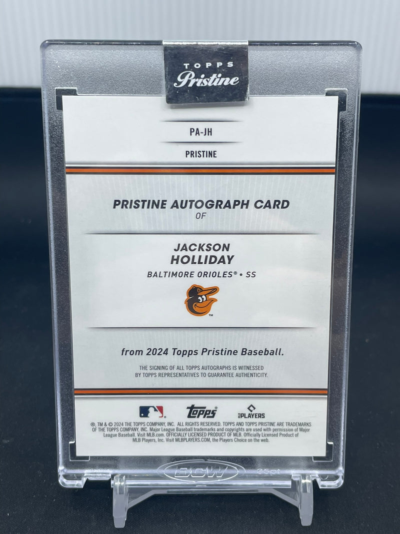2024 TOPPS PRISTINE - GOLD - J. HOLLIDAY - #PA-JH - #'D/50 - AUTOGRAPH - RC